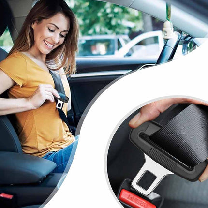 2PCS Car Seat Belt Buckle & Seatbelt Clips, 21mm Fits Most Cars