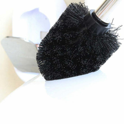 Wall-Mounted Stainless Steel Toilet Brush Set with Holder for Bathroom