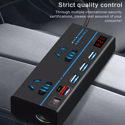 12V to 240V 200W Car Inverter 4 USB Ports AC Converter Vehicle Charger
