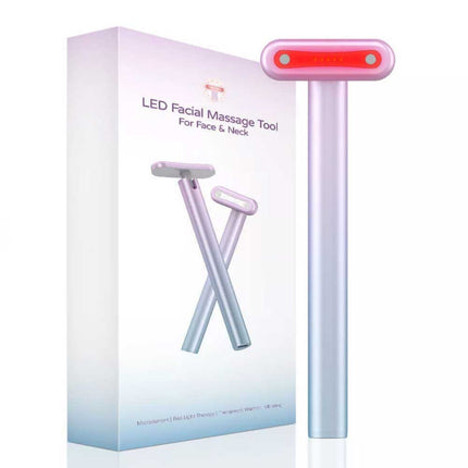4-in-1 LED Red Light Face & Neck Massager with Skin Care Beauty Therapy