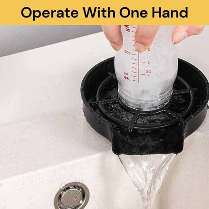 Kitchen Sink Glass Rinser, Automatic Cup & Bottle Washer for Bar