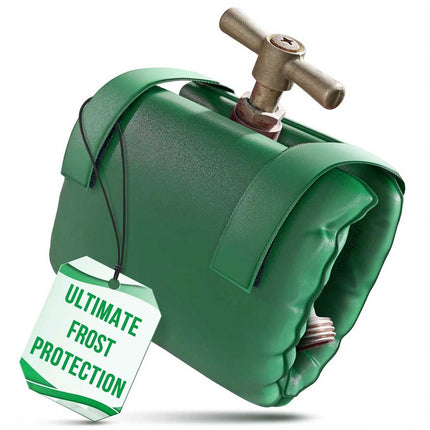 2x Green Insulated Outside Tap Cover Winter Frost Protector Garden