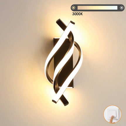 Modern 28W Indoor LED Wall Light Bedroom 3 Light Dimmable 2500LM