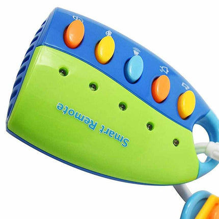 Musical Car Key Toy for Baby, Colorful Flash Keychain Pretend Remote Gift