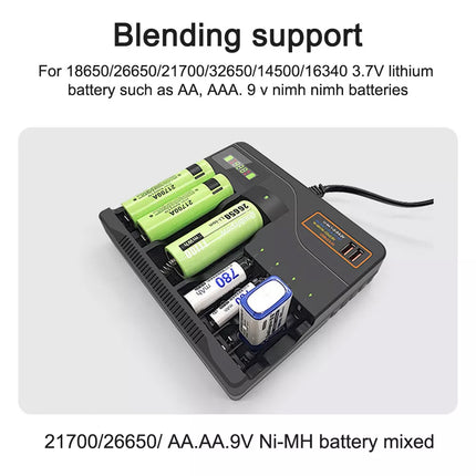 LCD Smart Battery Charger for AAA AA 9V Ni-MH Ni-CD Rechargeable