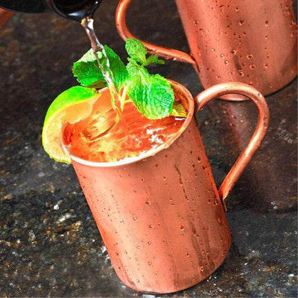 450ML Pure Copper Moscow Mule Mug for Camping, Coffee, Beer, Cocktail