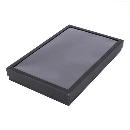 100-Slot Jewelry Ring Earring Storage Box Display Organizer Tray, No Rings