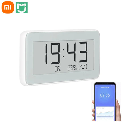 Smart Bluetooth Temperature Humidity Monitor with E-Ink Display Clock