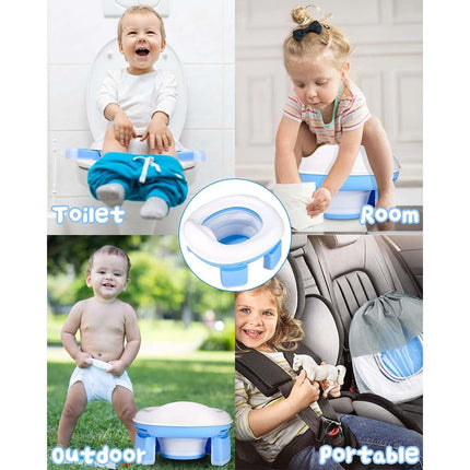 Portable Folding Travel Potty for Toddler Reusable Outdoor Camping