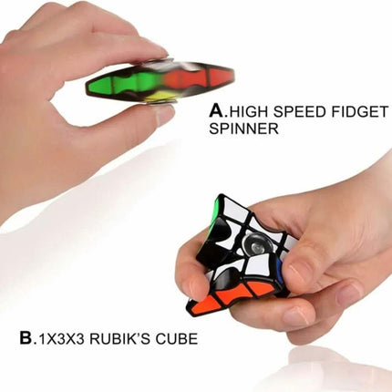 Spinner Cube Sensory Toy – Finger Fidget Stress Relief for Anxiety