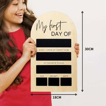 First Day Of School Photo Board Back To School Sign Chalkboard