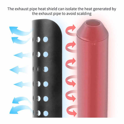 Motorcycle Muffler Heat Shield Cover Exhaust Pipe Guard Anti-Scald