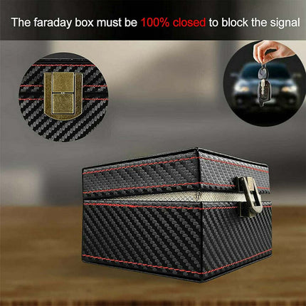 Anti-Theft RFID Blocking Faraday Pouch for Car Keyless Entry Signal Protection