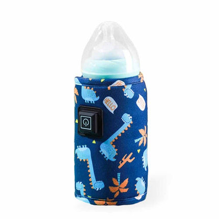 USB Travel Baby Bottle Warmer Bag, Portable Thermostat Milk Heater