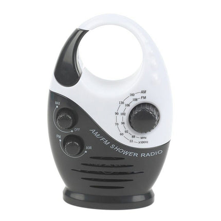 Portable Waterproof AM FM Radio Shower Hanging Bathroom Music Radio