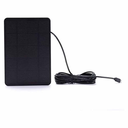 Outdoor Camera Solar Panel 5V Micro USB Battery Charger with 3m Cable