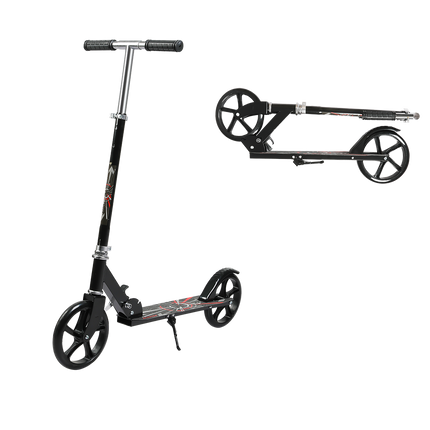 MONVELO Folding Scooter Dual Large Wheels Black-2006732742150197256
