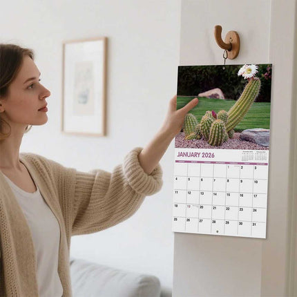 2026 Nature's Pics Wall Calendar Month to View Funny Gag Gift