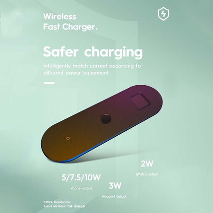 3 in 1 Wireless Charging Dock Station for Watch Phone Earphones