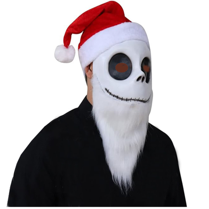 Halloween Adult Skeleton Full Face Mask for Men, Scary Costume Prop