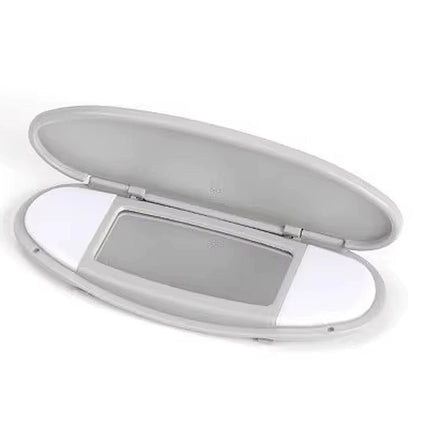 Sun Visor Vanity Mirror Cover for R55 R56 R60 2007-2014 Beige Gray