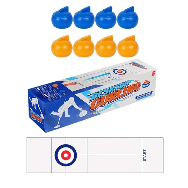 Funny Tabletop Curling Game, Indoor Sports Game for Family & Adults
