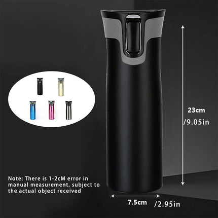 550ml Stainless Steel Thermal Bottle Travel Mug Portable Coffee Cup