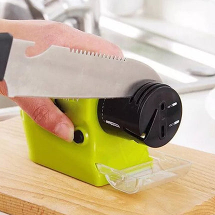 Cordless Electric Kitchen Sharpener Battery Operated Fast Sharp Tool