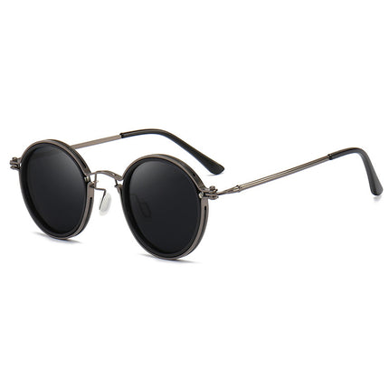 Pilot Polarized Sunglasses Round Metal Frame Driving Glasses Men Women