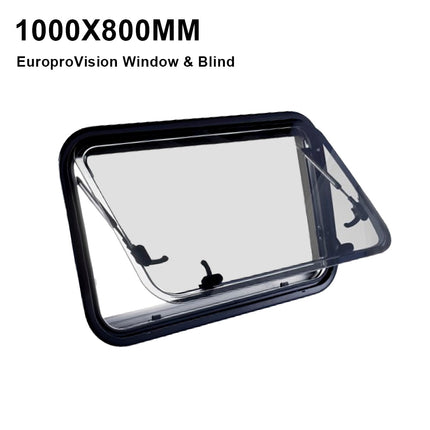 RV caravan 1000*800mm push out window locking handle with strut attachment