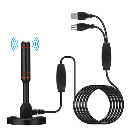 Indoor Outdoor Digital TV Antenna 300 Mile Range, HDTV Amplifier Signal Booster