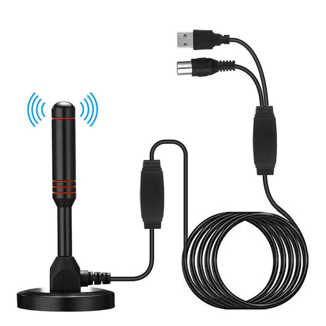 Indoor Outdoor Digital TV Antenna 300 Mile Range, HDTV Amplifier Signal Booster