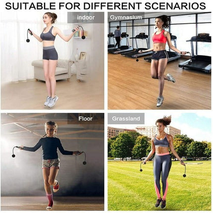 2-in-1 Cordless Jump Rope with Digital Counter & Calorie Count