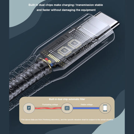 PISEN 100W Type-C to Type-C PRO Charger Cable, PD3.1 Gen2, 1M