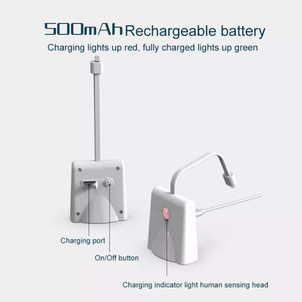 Rechargeable Motion Sensor Toilet LED Light Night Lamp Bathroom Bowl