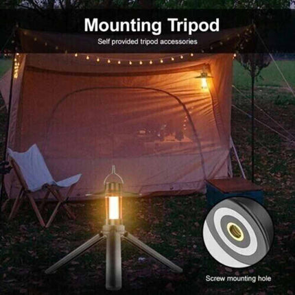 Portable LED Camping Lantern with Stand, USB Powered for Outdoor Hiking