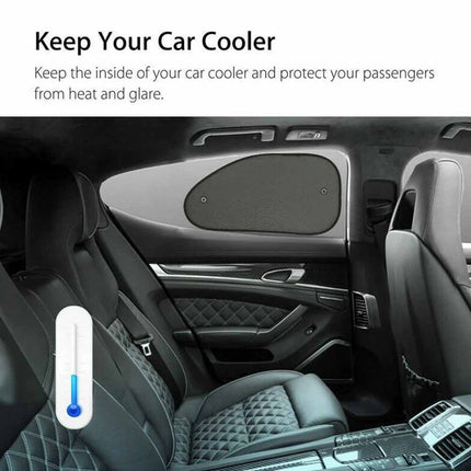 2Pcs Car Sun Shade Cover Blind Mesh Max UV Protection Rear Front Window