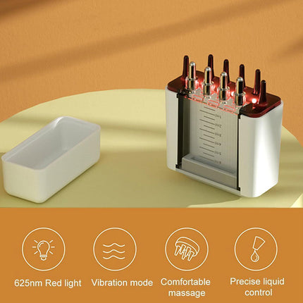 Electric Scalp Massager Red Light Vibration Hair Oil Applicator Hot Therapy