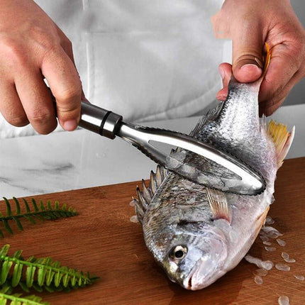 Multifunctional Kitchen Fish Scaler, 304 Stainless Steel Scaling Tool