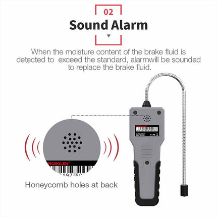 Digital Brake Fluid Detector, Compatible with DOT3 DOT4 DOT5.1