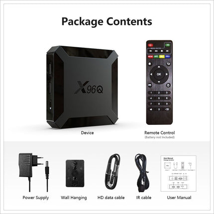 X96Q Android TV Box Allwinner H313 Single WIFI, Android 10, 4K HD