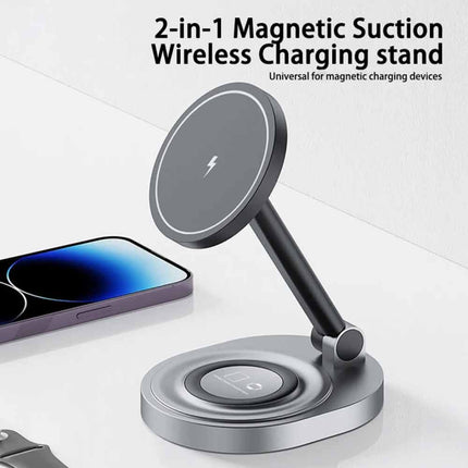 Magnetic Wireless Charger Stand for iPhone 15/14/13/12 Pro Max MagSafe