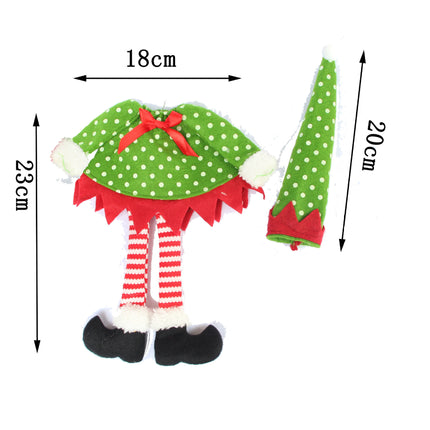 4Pcs Christmas Santa Hat Bottle Toppers Wine Bottle Cover Xmas Table Decor