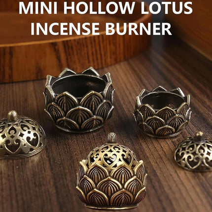 2 Pack Small Lotus Incense Burner for Sticks & Cones, Holder