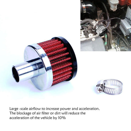 Portable Mini Breather Filters High Flow Crankcase Vent Cover Car Air Filter
