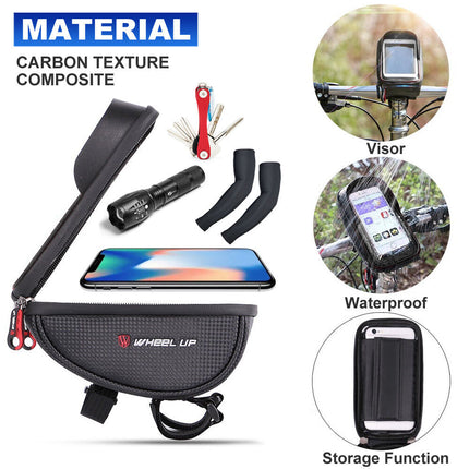 Motorcycle Bike Handlebar Phone Mount Waterproof Case Bicycle Holder