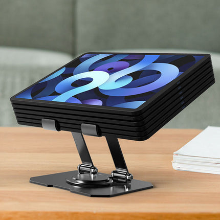 Portable Metal Swivel Tablet Stand Holder Laptop Riser for iPad/Pro/Air