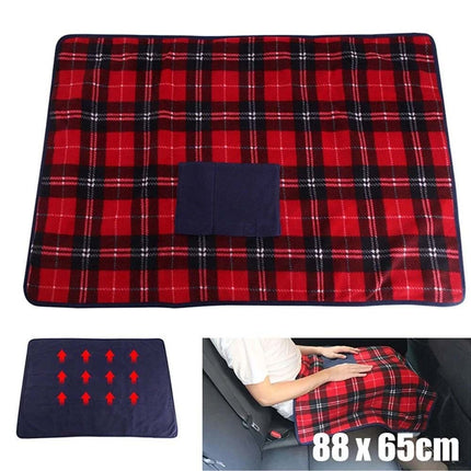 Electric Heated Throw Blanket Warm Washable Fleece Winter Warmer with Timer& Switch