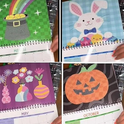 2026 Diamond Painting Calendar Kit – DIY Wall Art with 12 Months