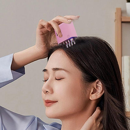 Electric Scalp Massager Red Light Vibration Hair Oil Applicator Hot Therapy